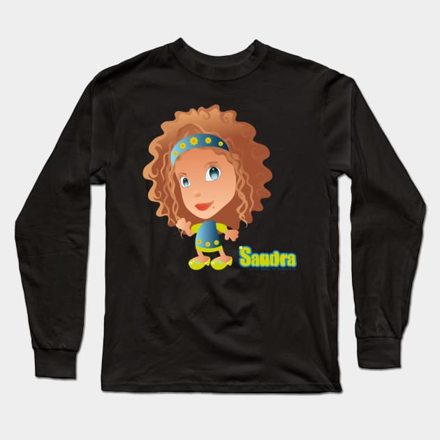 "Sandra" - Little People of Technopolis Long Sleeve T-Shirt by George Barakoukakis